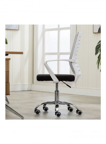 Thick Breathable Mesh 360 Rotary Conference Chair Grey/Black 67 x 47 x 19cm