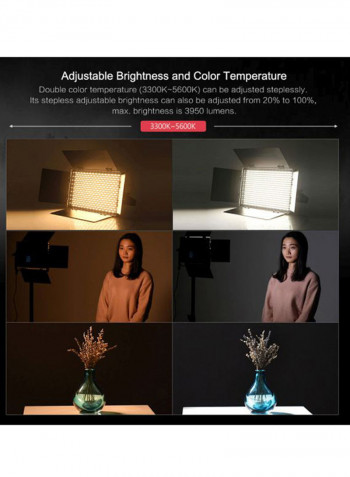 VL-40T LED Video Photography LED Light 36x11.5x30.5centimeter Black/White