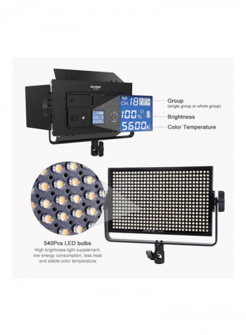 VL-40T LED Video Photography LED Light 36x11.5x30.5centimeter Black/White