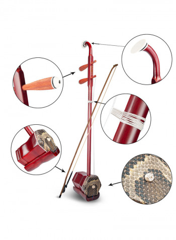 Wooden Erhu Chinese 2-Stringed Fiddle Violin