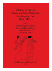 Studies In Mediterranean Archaeology For Mario Benzi Paperback