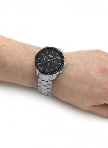 Men's Boston Water Resistance Stainless Steel Chronograph Watch 2011079