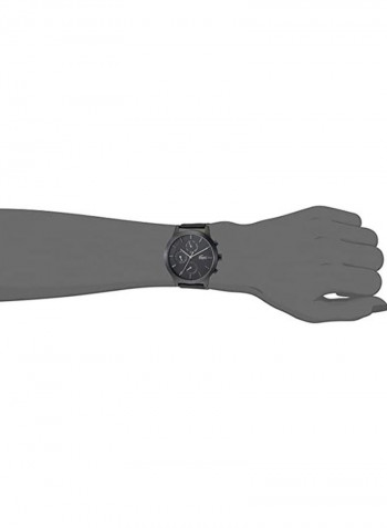 Men's Logo Leather Chronograph Watch 2010997