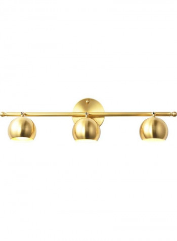 E27 LED Retro Copper Mirror Wall Light Gold