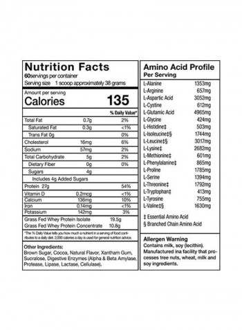 Grass Fed Ultra Whey Protein