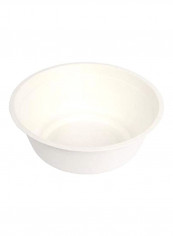 500-Piece Sugar Cane Fiber Soup Bowl White 16ounce