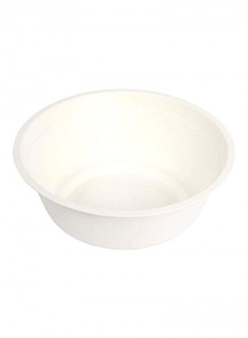 500-Piece Sugar Cane Fiber Soup Bowl White 16ounce