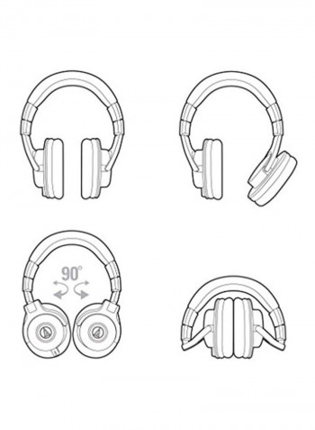 Wired On-Ear Headphones Black