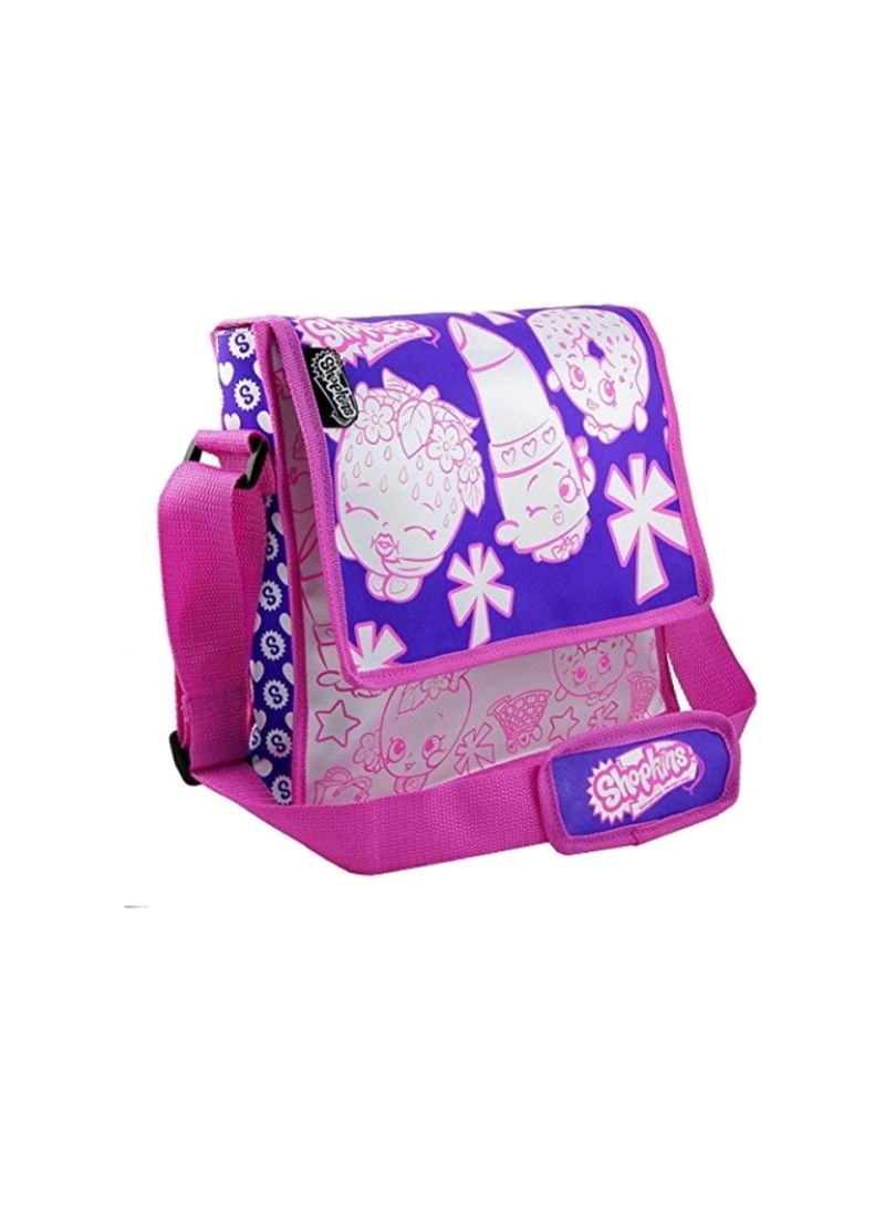 7-Piece Girls Shopkins Color And Fashion Messenger Bag