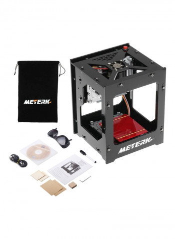 8-Piece Bluetooth Laser Engraving Print Machine Set Black/Red/Beige