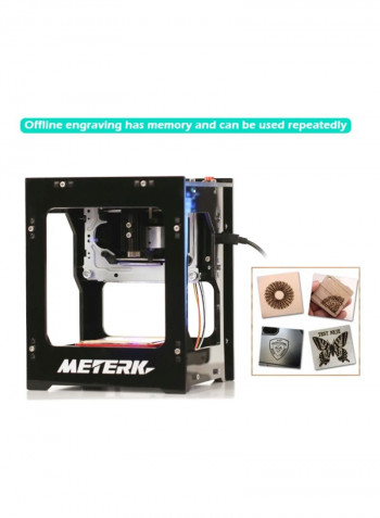 8-Piece Bluetooth Laser Engraving Print Machine Set Black/Red/Beige