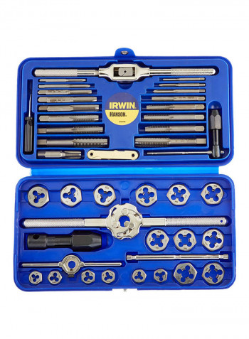 41-Piece Tap And Die Set Blue/Grey