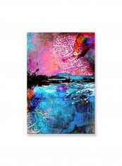 Abstract Painting Wall Art Canvas Pink 60x90centimeter