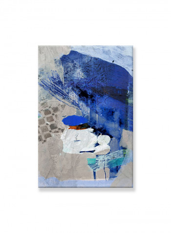 Abstract Painting Wall Art Canvas Blue 60x90centimeter