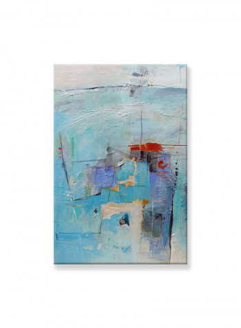 Abstract Painting Wall Art Canvas Green 60x90centimeter