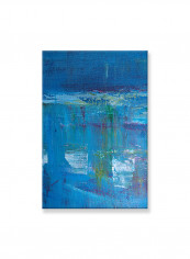 Abstract Painting Wall Art Canvas Blue 60x90centimeter