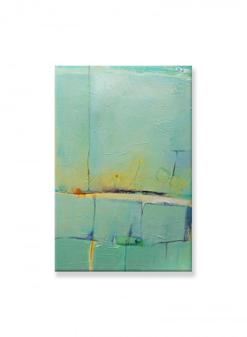 Abstract Painting Wall Art Canvas Green 60x90centimeter