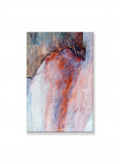 Abstract Painting Wall Art Canvas Red 90x60centimeter