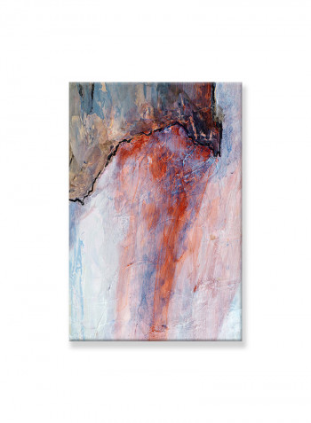 Abstract Painting Wall Art Canvas Red 90x60centimeter