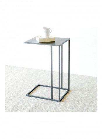 Contemporary Style Table Brown/White 45 x 35 x 70cm