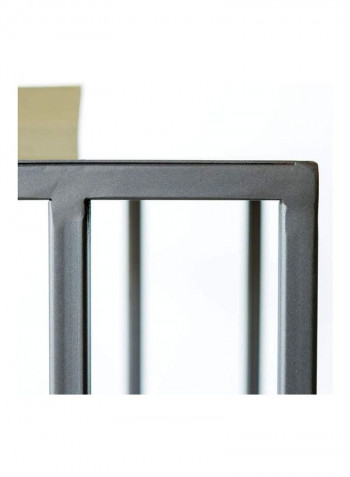 Contemporary Style Table Brown/White 45 x 35 x 70cm