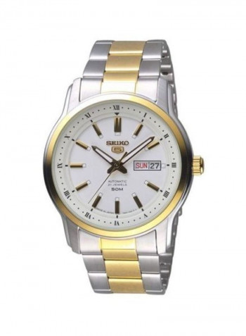 Men's Water Resistant Stainless Steel Analog Watch SNKP14J1