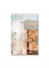 Abstract Painting Wall Art Canvas White 60x90centimeter