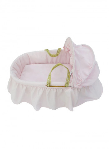 Baby Travel Cot Crown Pink