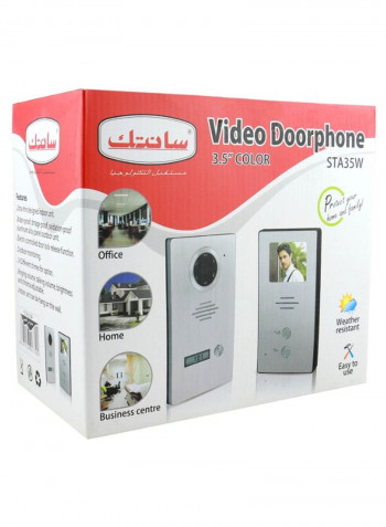 Portable Doorphone Kit Grey/Silver