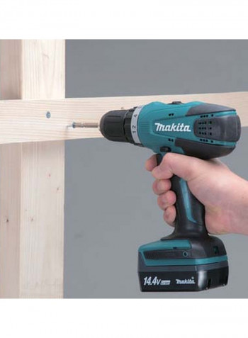 14.4V G-Series Lithium-Ion Cordless Driver Drill, 10mm, DF347DWE Blue/Black 198x83x235millimeter
