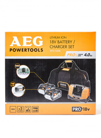 Battery Charger Set 18V Multicolour