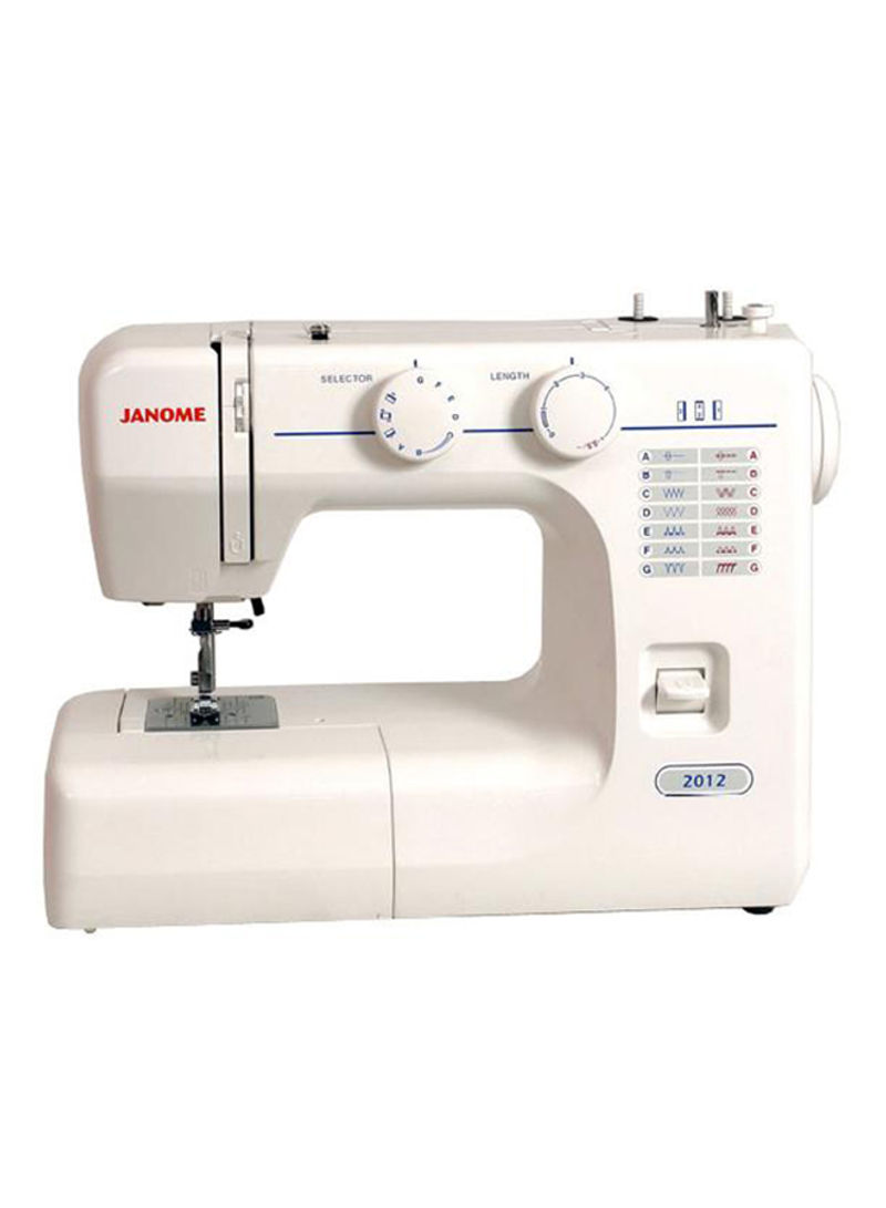 2012 Sewing Machine - 12 Stitch Patterns 51232 White