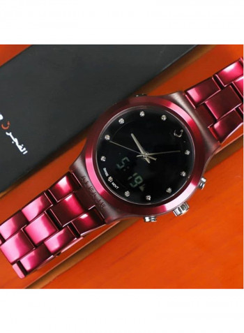 Men's Stainless Steel Analog Quartz Watch Wb20