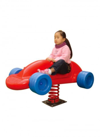 Rocking Spring Car Seesaw Outdoor Play Toy 123x 46x 66centimeter