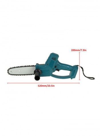 Electric Chainsaw Blue/Black/Silver 455x245x200millimeter