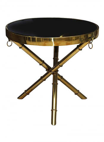 Aswat End Table Black/Gold