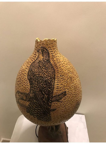 Gound Art Night Lamp of Falcon White