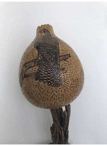Gound Art Night Lamp of Falcon White