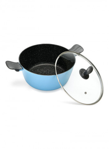 13-Piece Cookware Set Cuisinart Light Blue/Clear Casserole With Glass Lid (24x11)cm