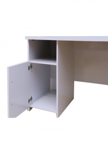 Salvatore Computer Desk White 120x170x55centimeter