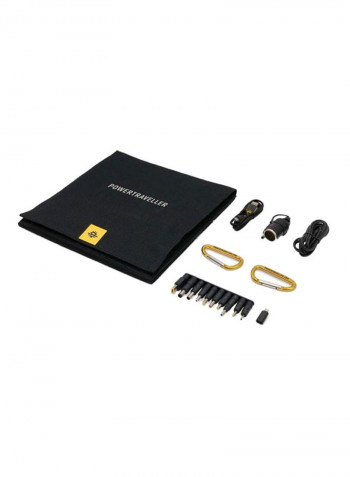 Foldable Multi-Voltage Solar Panel Kit Black 290millimeter
