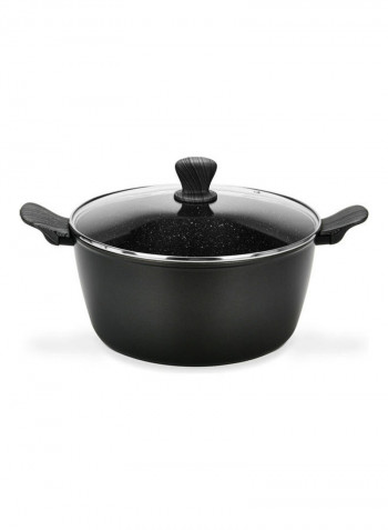 13-Piece Cookware Set Cuisinart Blackish Grey/Clear Casserole With Glass Lid (24x11)cm