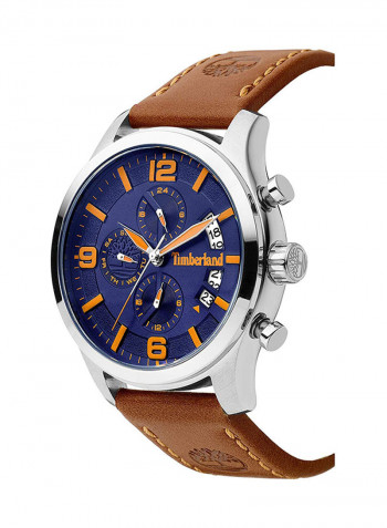 Men's Leather Analog Wrist Watch T TBL15633JS-03