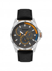 Men's Leather Analog Wrist Watch T TBL15641JS-13