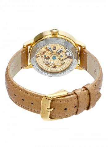 Women's Leather Analog Watch GLAS1712GWG