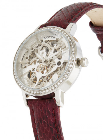 Women's Leather Analog Watch GLAS1712WWV