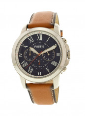 Men's Water Resistant Leather Chronograph Watch FS5210IE