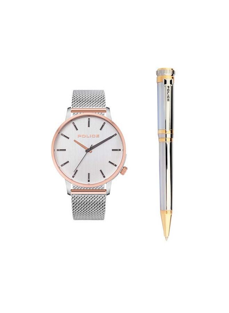 Men's Police Marmol Watch With Pen