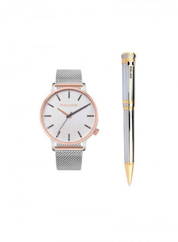 Men's Police Marmol Watch With Pen