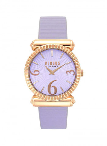Women's Leather Analog Wrist Watch V WVSP1V0619